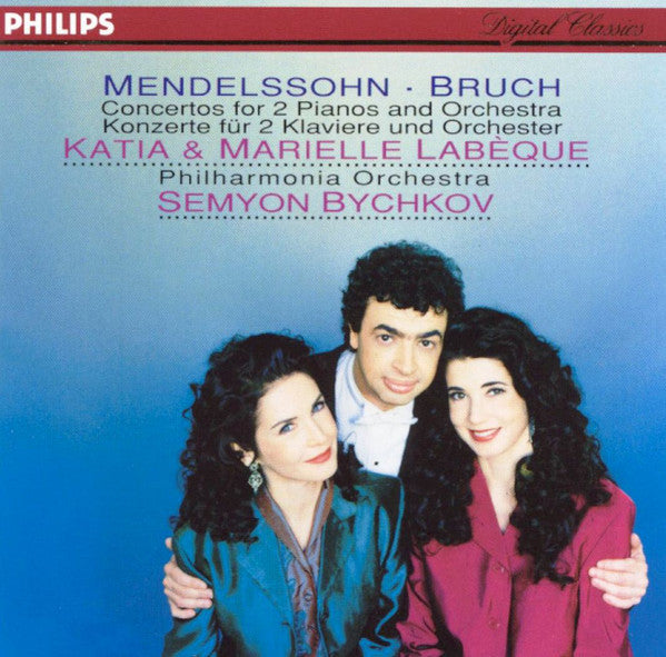Felix Mendelssohn-Bartholdy / Max Bruch, Katia Et Marielle Labèque, Philharmonia Orchestra, Semyon Bychkov : Concertos For 2 Pianos And Orchestra (CD)
