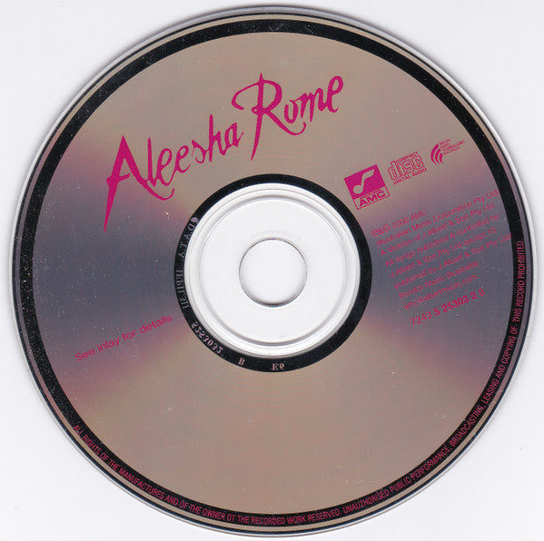 Aleesha Rome : Aleesha Rome (CD, Album)