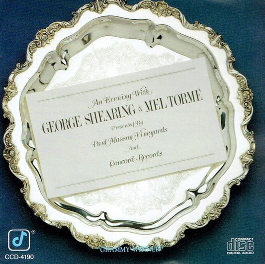 George Shearing And Mel Tormé : An Evening With George Shearing And Mel Tormé (CD, Album)