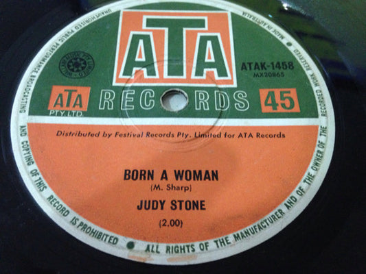 Judy Stone : Born A Woman (7")