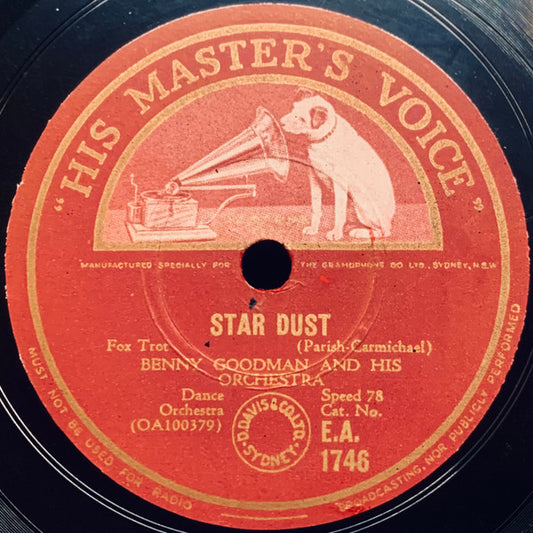 Benny Goodman And His Orchestra / Tommy Dorsey And His Orchestra : Star Dust (Shellac, 10")