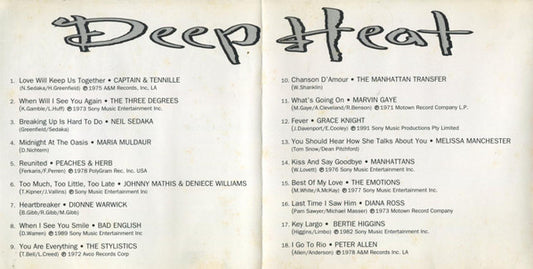 Various : Deep Heat Vol. 1 (CD, Comp)