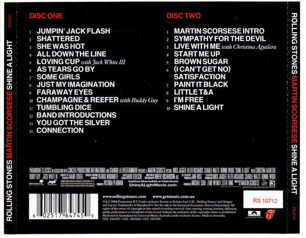 Rolling Stones*, Martin Scorsese : Shine A Light (2xCD, Album)