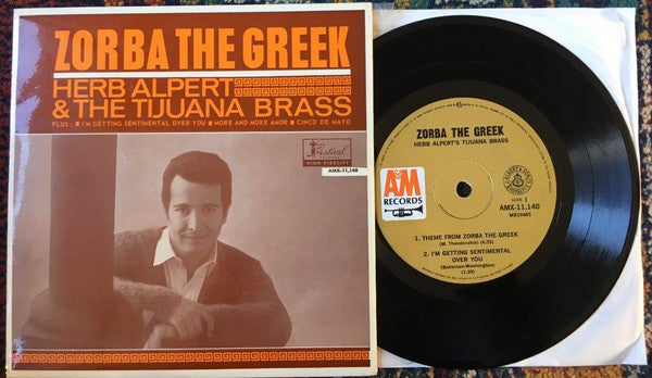 Herb Alpert & The Tijuana Brass : Zorba The Greek (7", EP, Mono, RP)