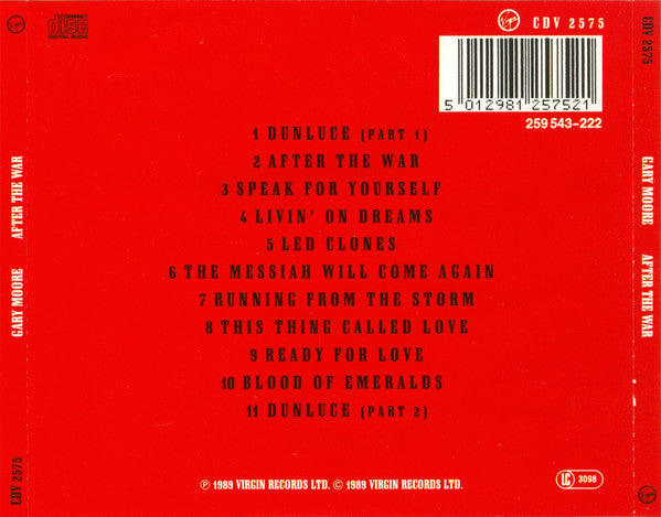 Gary Moore : After The War (CD, Album)