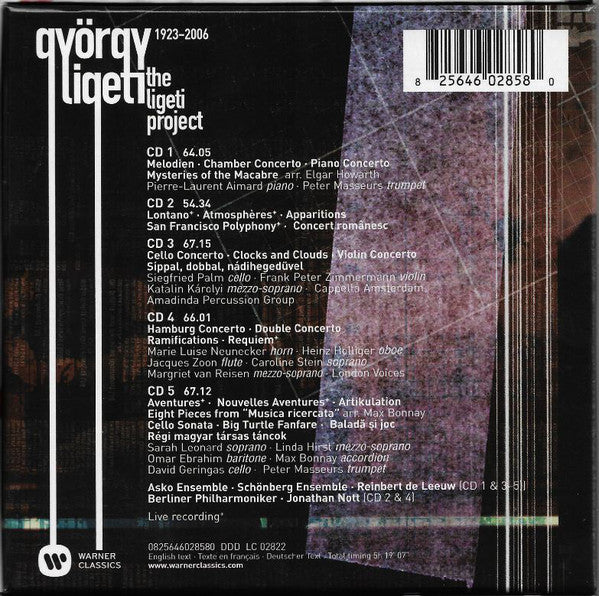 György Ligeti : The Ligeti Project (5xCD, Comp + Box, RE)