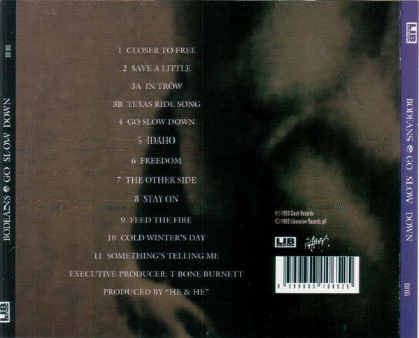 BoDeans : Go Slow Down (CD, Album)
