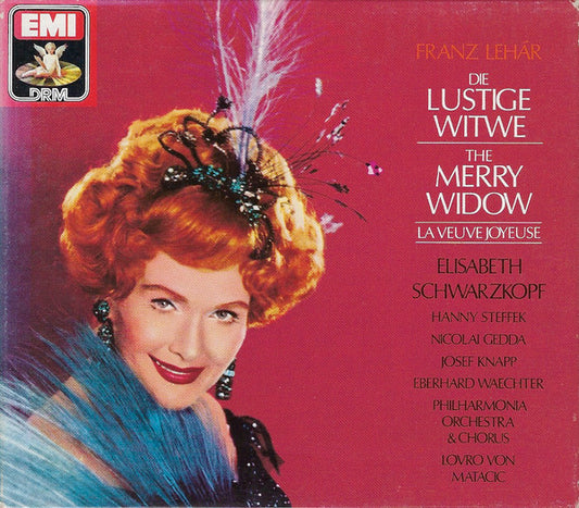Franz Lehár - Elisabeth Schwarzkopf, Hanny Steffek, Nicolai Gedda, Josef Knapp (2), Eberhard Waechter*, Philharmonia Orchestra & Chorus*, Lovro Von Matacic : Die Lustige Witwe = The Merry Widow = La Veuve Joyeuse (2xCD, Album, RE, RM + Box, Sli)