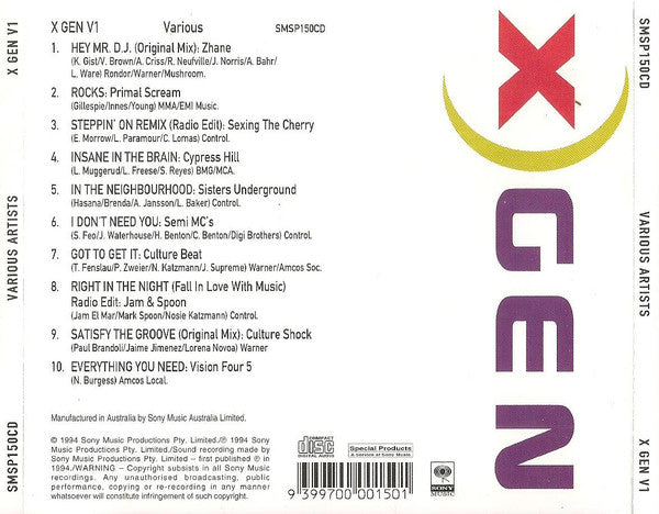 Various : X Gen Volume 1 (CD, Comp)