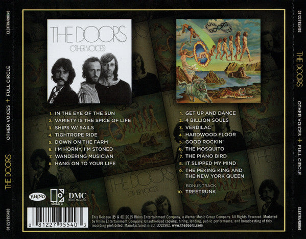 The Doors : Other Voices + Full Circle (CD, Album, RE, RM + CD, Album, RE, RM + Comp, Arv)