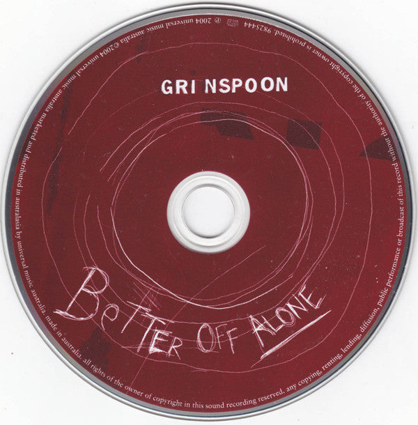 Grinspoon : Better Off Alone (CD, Single)