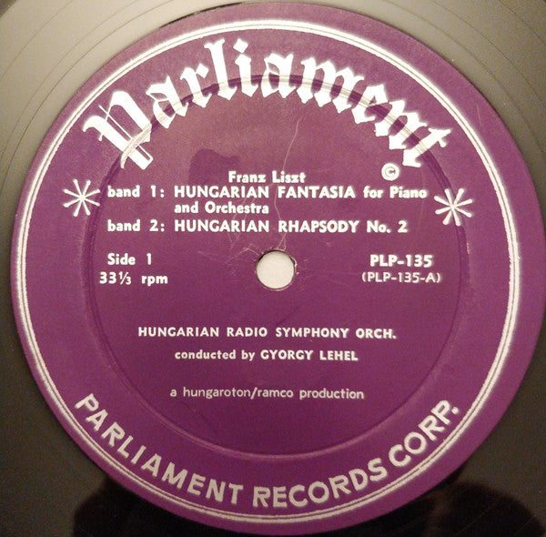 Liszt*, Brahms*, Agnes Katona : Liszt Hungarian Rhapsody No.2, Hungarian Fantasia For Piano And Orchestra, Brahms Hungarian Dances (LP)