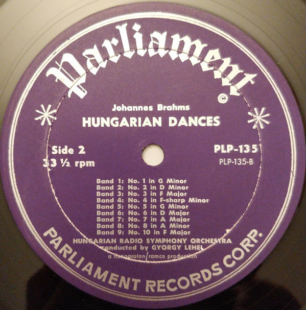 Liszt*, Brahms*, Agnes Katona : Liszt Hungarian Rhapsody No.2, Hungarian Fantasia For Piano And Orchestra, Brahms Hungarian Dances (LP)
