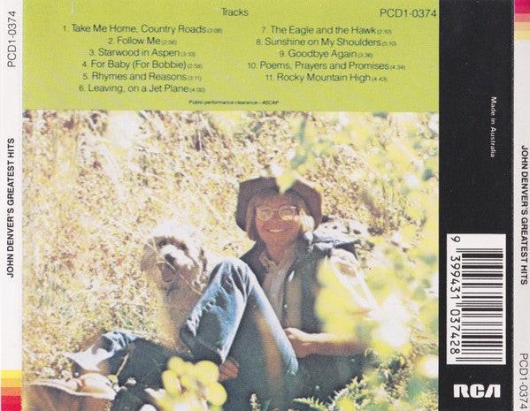 John Denver : John Denver's Greatest Hits (CD, Comp)