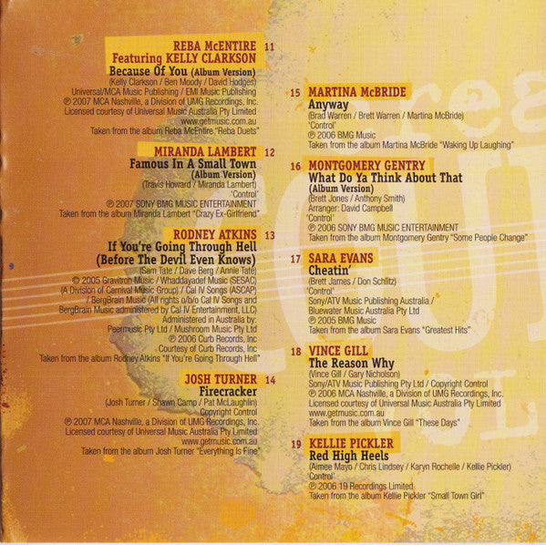 Various : Cream Of Country, Vol. 11 - CMA 41st Awards (CD, Comp + DVD-V, Comp, PAL)