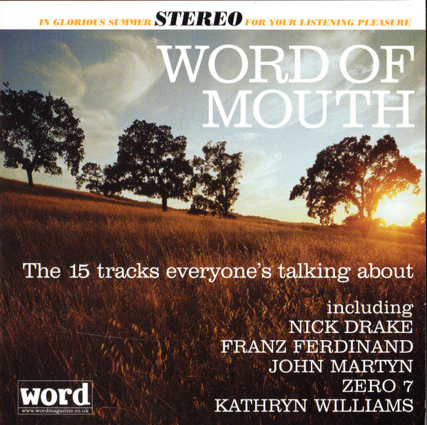 Various : Word Of Mouth (The 15 Tracks Everyone's Talking About) (CD, Comp, Promo)