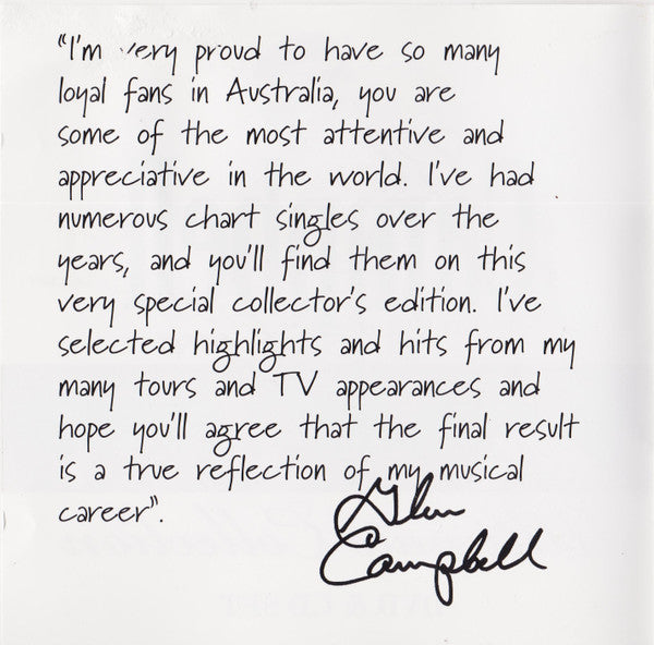 Glen Campbell : Through The Years Live   (DVD-V, PAL + CD, Comp)