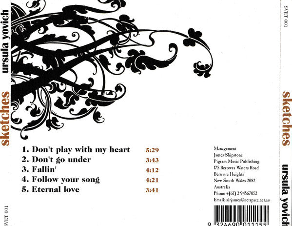 Ursula Yovich : Sketches (CD, EP)