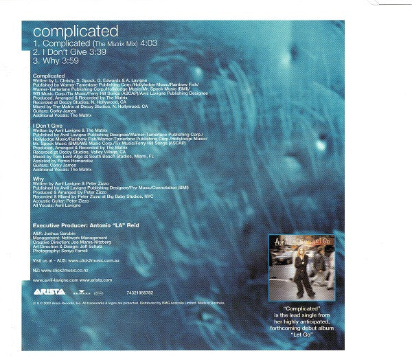 Avril Lavigne : Complicated (CD, Single)