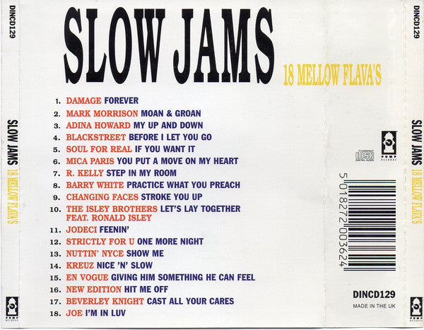 Various : Slow Jams 18 Mellow Flava's (CD, Comp)