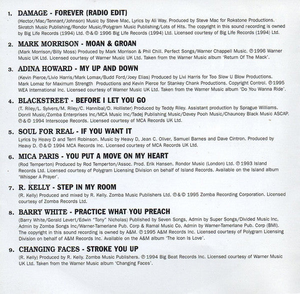Various : Slow Jams 18 Mellow Flava's (CD, Comp)