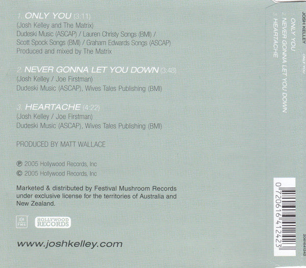 Josh Kelley : Only You (CD, Single)
