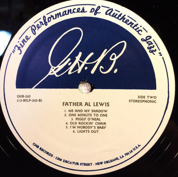 Father Al Lewis* With Lars Edegran's New Orleans Jazz Band : Father Al Lewis (LP, Album)