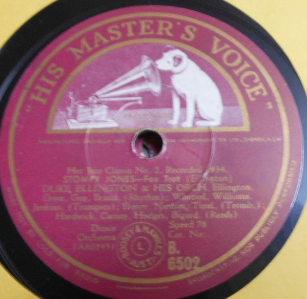 Duke Ellington & His Orch.* : Stompy Jones / Blue Feeling (Shellac, 10")