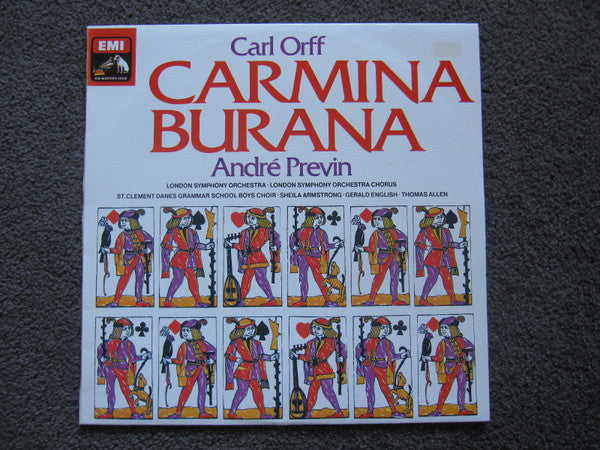 Carl Orff, André Previn, London Symphony Orchestra, London Symphony Chorus, St. Clement Danes Grammar School Boys' Choir, Sheila Armstrong, Gerald English, Thomas Allen : Carmina Burana (LP, Album, Quad)