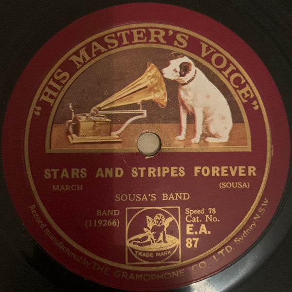 Sousa's Band : Stars And Stripes Forever / The Fairest Of The Fair - March (Shellac, 10")