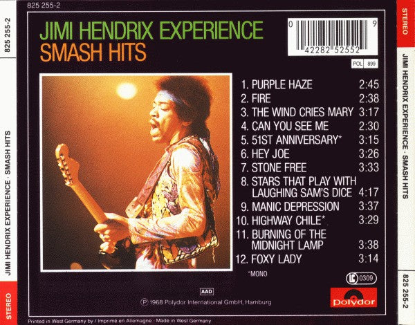 Jimi Hendrix Experience* : Smash Hits (CD, Comp, RE)