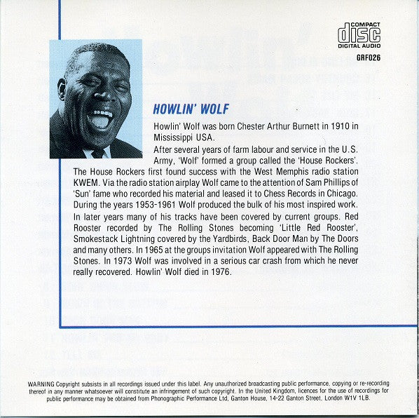 Howlin' Wolf : The Red Rooster (CD, Comp)