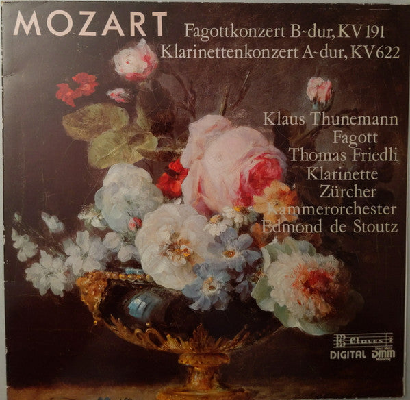 Wolfgang Amadeus Mozart, Klaus Thunemann, Thomas Friedli, Edmond De Stoutz, Zürcher Kammerorchester : Fagottkonzert B-dur, KV 191 / Klarinettenkonzert A-dur, KV 622 (LP)
