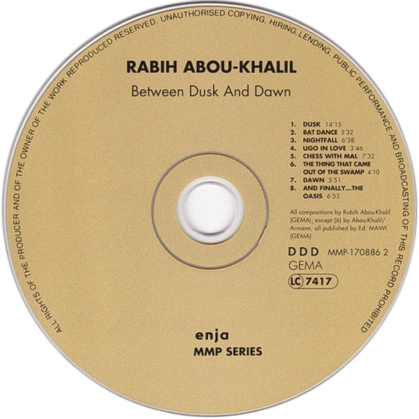 Rabih Abou-Khalil : Between Dusk And Dawn (CD, Album, RE)