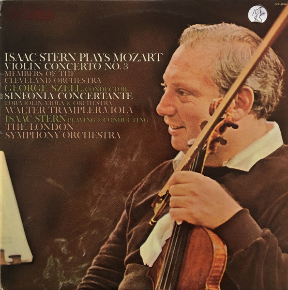 Wolfgang Amadeus Mozart, Isaac Stern, George Szell, Walter Trampler, The London Symphony Orchestra*, Members of the Cleveland Orchestra : Isaac Stern Plays Mozart (LP)