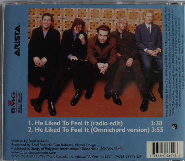 Crash Test Dummies : He Liked To Feel It (CD, Single)