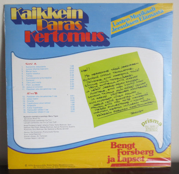 Bengt Forsberg (2) : Kaikkein Paras Kertomus (LP, Album)