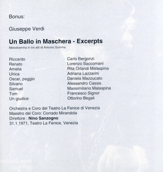 Giuseppe Verdi - Brouwenstijn*, Vickers*, Christoff*, Barbieri*, Gobbi*, C.M. Giulini* : Don Carlo (3xCD, RE, RM)