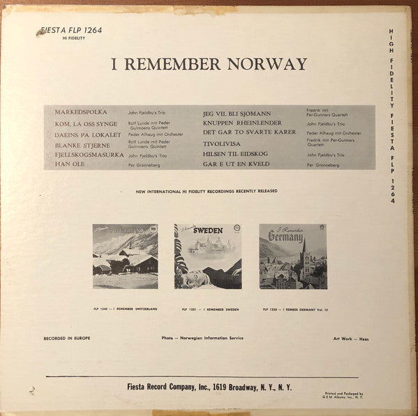 Various : I Remember Norway (LP)