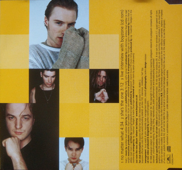 Boyzone : No Matter What (CD, Single, Enh)