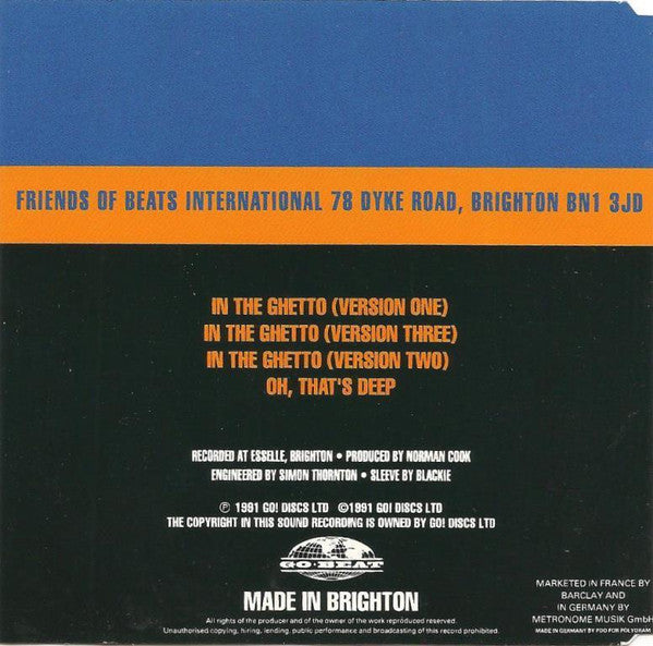 Beats International : In The Ghetto (CD, Single)