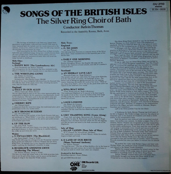 The Silver Ring Choir Of Bath Conductor: Kelvin Thomas (2) : Songs Of The British Isles (LP)