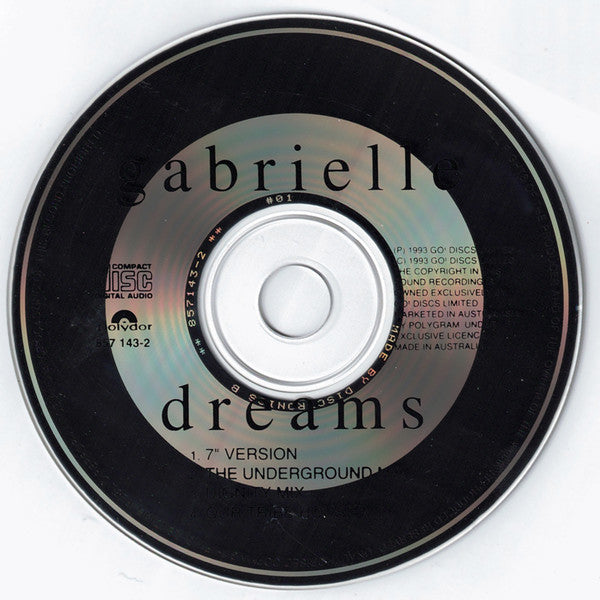 Gabrielle : Dreams (CD, Single, Car)
