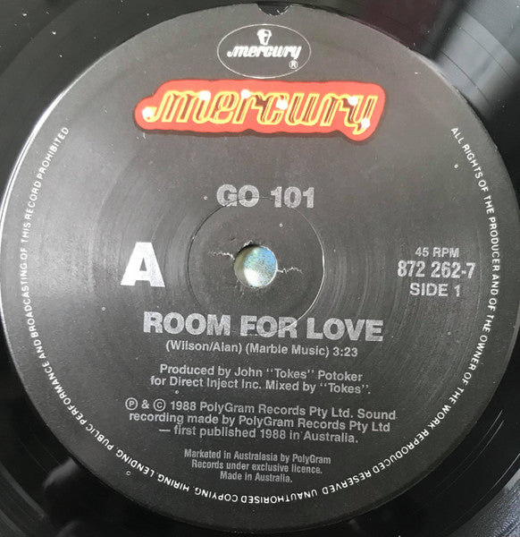 Go 101 : Room For Love (7", Single, Ltd)
