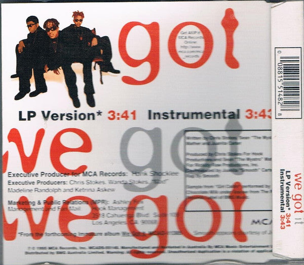 Immature : We Got It (CD, Single)