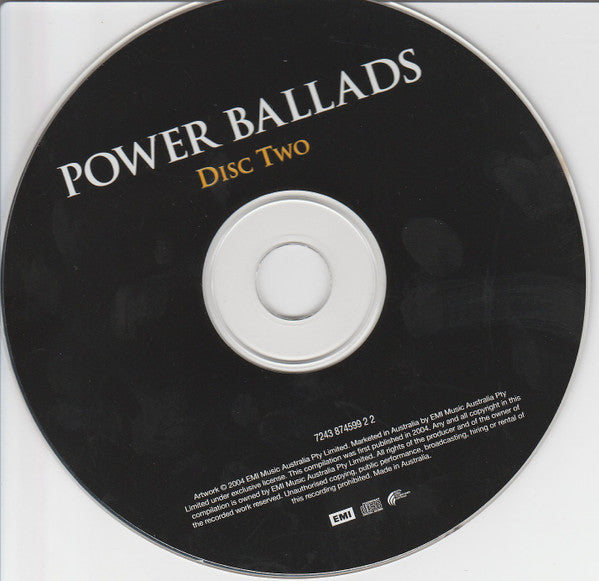 Various : Power Ballads (2xCD, Comp)