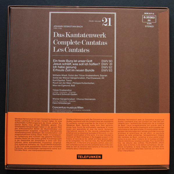 Johann Sebastian Bach : Das Kantatenwerk (Complete Cantatas) | BWV 80-83 | Vol. 21 (2xLP + Box)