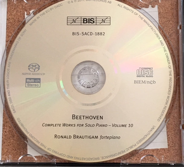 Ludwig van Beethoven - Ronald Brautigam : Complete Works For Solo Piano, Volume 10 - Für Elise: The Complete Bagatelles (SACD, Hybrid, Multichannel, Album)