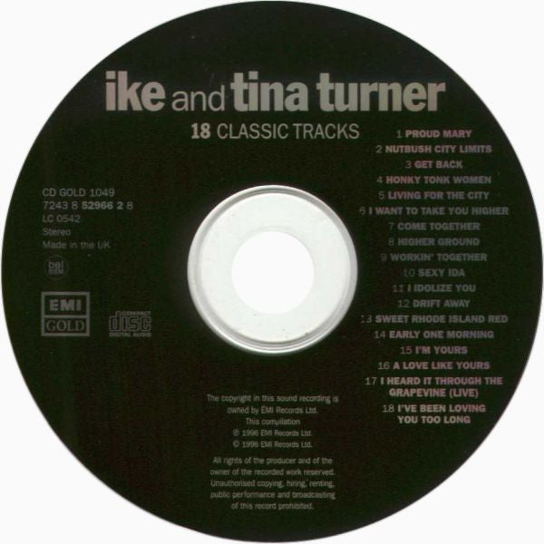 Ike And Tina Turner* : 18 Classic Tracks (CD, Comp)