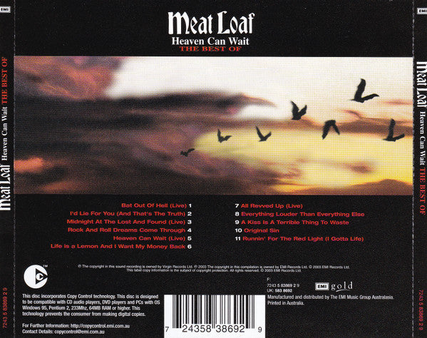 Meat Loaf : Heaven Can Wait - The Best Of (CD, Comp)